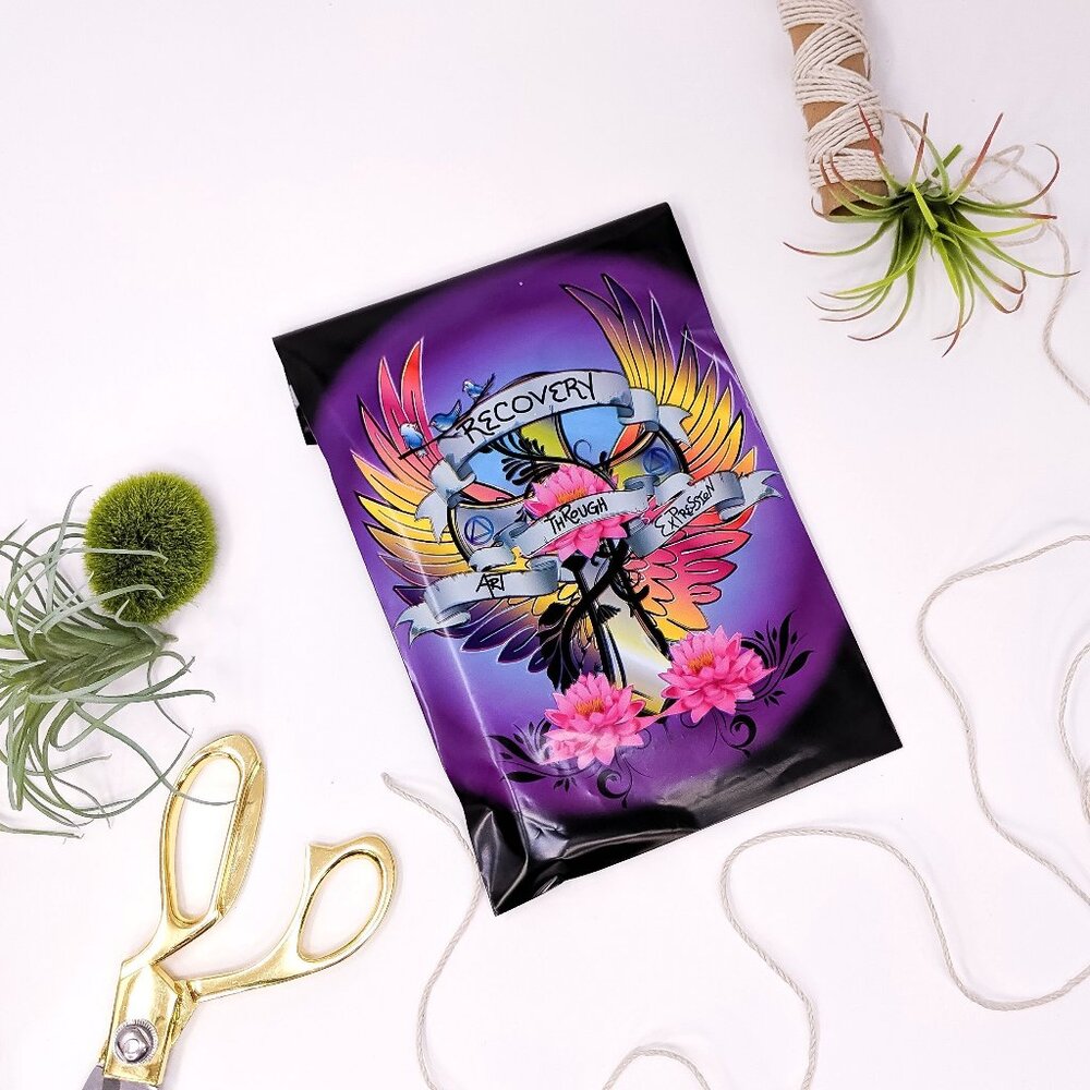 20 6x9 Tattoo Poly Mailers 6x9 in Support of Addiction Recovery